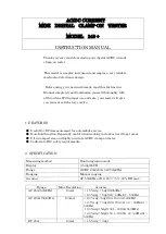 MULTI MEASURING INSTRUMENTS 240+ Instruction Manual preview