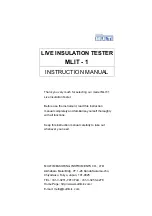 MULTI MEASURING INSTRUMENTS MLIT-1 Instruction Manual preview