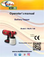 Предварительный просмотр 1 страницы Multi PSI Multi-160 Operator'S Manual