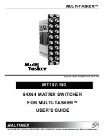 Multi-Tasker MT107-100 User Manual preview