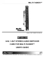 Preview for 1 page of Multi-Tasker MT109-100 User Manual