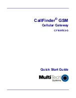 Multi-Tech CallFinder CF100FX2-G Quick Start Manual preview