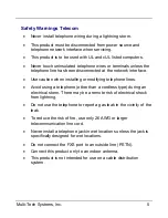 Preview for 5 page of Multi-Tech CallFinder CF100FX2-G Quick Start Manual