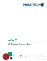 Preview for 1 page of Multi-Tech mDot MTDOT Series Reference Manual