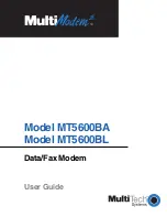 Multi-Tech MT5600BA User Manual preview