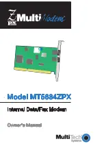 Preview for 1 page of Multi-Tech MT5634ZPX Owner'S Manual