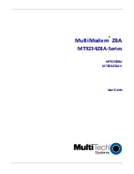 Multi-Tech MT9234ZBA Series User Manual предпросмотр