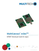 Multi-Tech MultiConnect mDot MTDOT Series Developer'S Manual preview