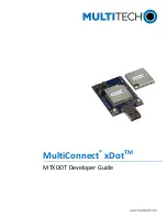 Multi-Tech MultiConnect xDot MTXDOT-868 Series Developer'S Manual preview