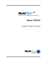 Multi-Tech MultiFRAD FR2201 Quick Start Manual preview