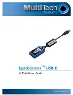 Multi-Tech QuickCarrier USB-D MTD-H5 User Manual предпросмотр