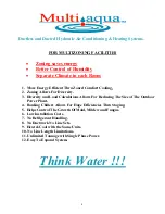 Preview for 9 page of Multiaqua CFFWA Series Operating Manual