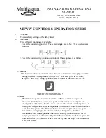 Preview for 205 page of Multiaqua CFFWA Series Operating Manual