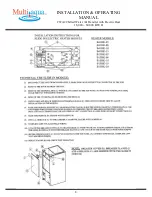 Предварительный просмотр 8 страницы Multiaqua CWA2 Series Installation And Operation Manual