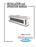 Preview for 1 page of Multiaqua MHCCW-04 Installation And Operation Manual