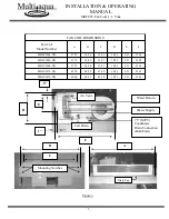 Предварительный просмотр 3 страницы Multiaqua MHCCW-04 Installation And Operation Manual