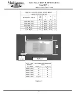 Предварительный просмотр 9 страницы Multiaqua MHCCW-04 Installation And Operation Manual