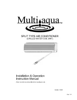 Preview for 1 page of Multiaqua MHWW-09-H-1 Installation & Operation Manual