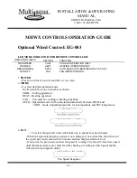 Предварительный просмотр 18 страницы Multiaqua MHWX-09-C-1 Installation And Operation Manual