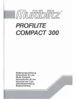 Multiblitz Profilite Compact 300 Instructions For Use Manual preview