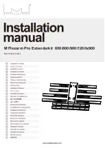 Preview for 1 page of Multibrackets M Flexarm Pro Extenderkit 600x900 Installation Manual