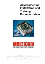 Multicam Systems Pty A2MC Installation And Training Manual предпросмотр