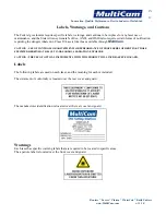 Preview for 20 page of Multicam Laser 2000 Series User Manual