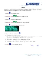 Preview for 157 page of Multicam Laser 2000 Series User Manual