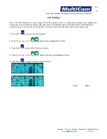 Preview for 162 page of Multicam Laser 2000 Series User Manual