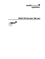 Предварительный просмотр 1 страницы MultiChannel MEA2100-System User Manual