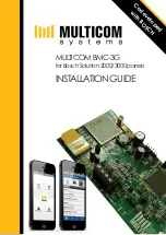 MULTICOM BMC-3G Installation Manual preview