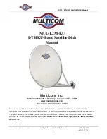 Preview for 1 page of MULTICOM MUL-1.2M-KU Manual