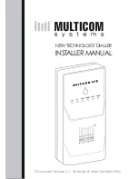 MULTICOM NTD Installer Manual preview