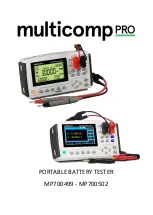 Preview for 1 page of multicomp pro MP700499 Manual