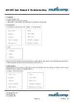 Предварительный просмотр 6 страницы multicomp MC-I20 User Manual & Troubleshooting