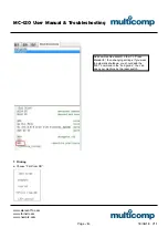 Preview for 8 page of multicomp MC-I20 User Manual & Troubleshooting