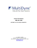 MultiDyne FMX-GE-1000 Instruction Manual preview