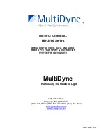 MultiDyne HD-3500 series Instruction Manual preview