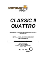 Multiglow Fires Classic II Quattro Installation, Servicing And User Instructions Manual preview