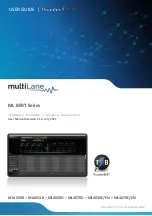 MULTILANE ML BERT Series User Manual preview