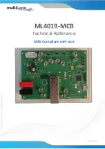 MULTILANE ML4019-MCB Technical Reference preview