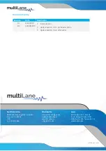 Preview for 8 page of MULTILANE ML4022-MCB Technical Reference