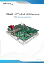 Предварительный просмотр 1 страницы MULTILANE ML4041-K Technical Reference