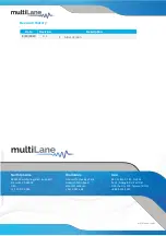 Preview for 8 page of MULTILANE ML4041-K Technical Reference