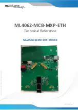 Preview for 1 page of MULTILANE ML4062-MCB-MXP-ETH Technical Reference