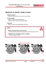 Предварительный просмотр 111 страницы MULTILIFT Ultima S Flex User And Maintenance Manual