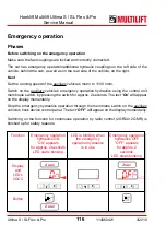 Предварительный просмотр 116 страницы MULTILIFT Ultima S Flex User And Maintenance Manual