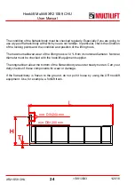 Preview for 24 page of MULTILIFT XR S User And Maintenance Manual