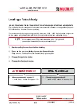 Preview for 35 page of MULTILIFT XR S User And Maintenance Manual