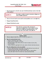 Preview for 81 page of MULTILIFT XR S User And Maintenance Manual